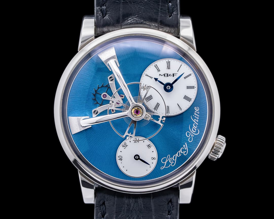 MB&F MB&F LM101 Legacy Machine Blue Dial Platinum Limited Edition