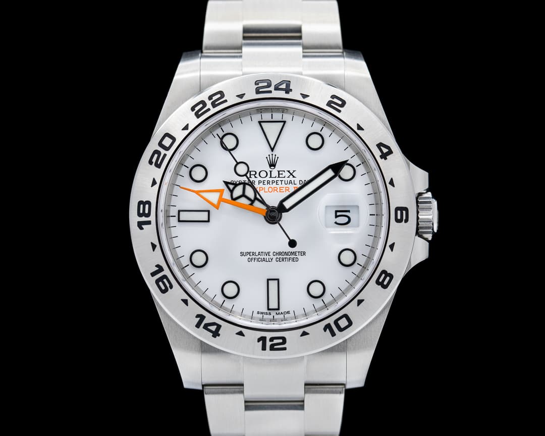 Rolex Explorer II white Dial SS