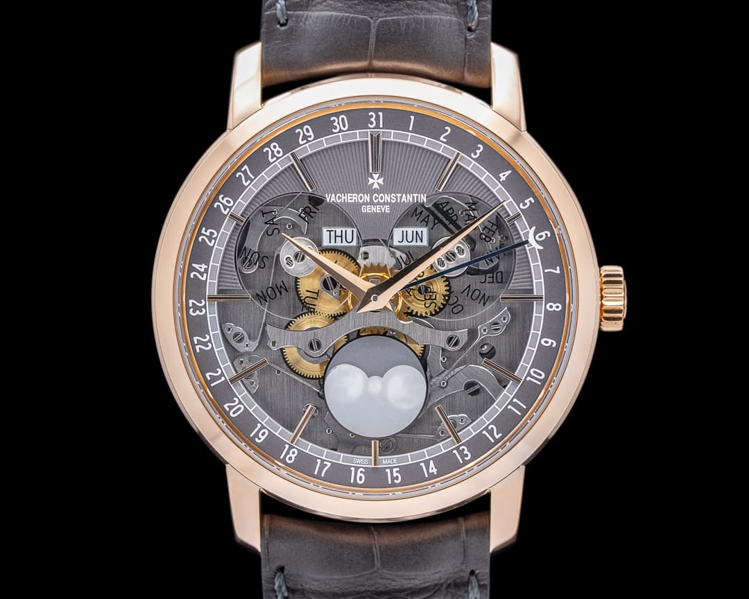 Vacheron Constantin Traditionnelle Complete Calendar Openface 18K Rose Gold 