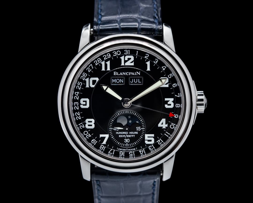 Blancpain Leman Complete Calendar Black Dial