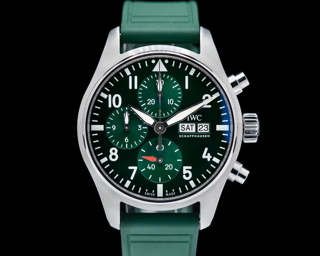 IWC Pilot's Watch Chronograph 41MM SS Green Dial