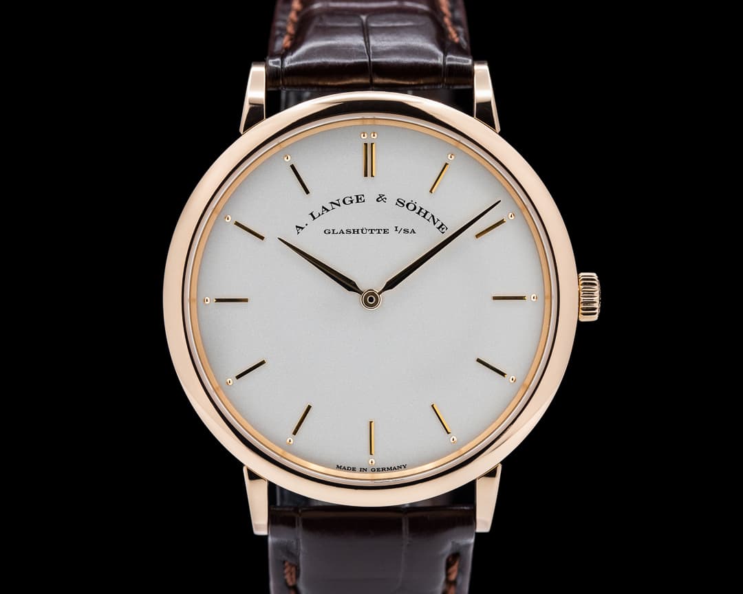 A. Lange and Sohne Saxonia Thin Manual Wind 18K Rose Gold 40mm