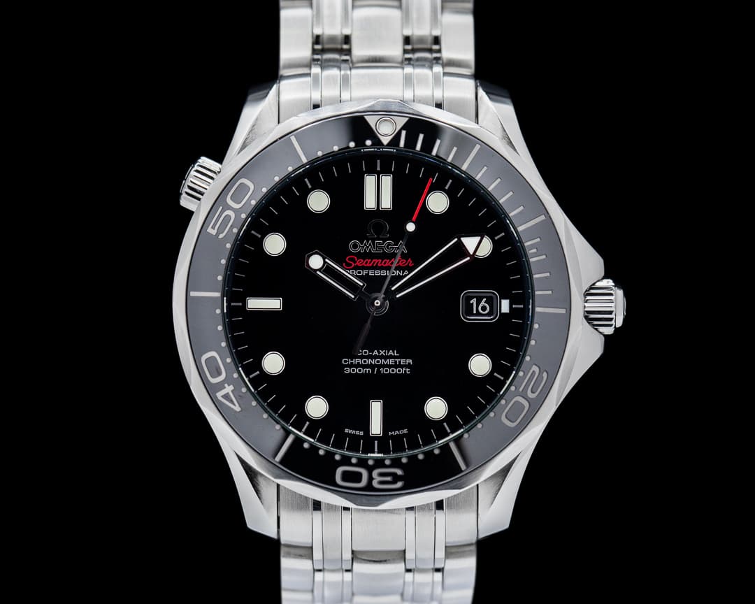 Omega Seamaster Professional Black Dial Co-Axial SS / SS 