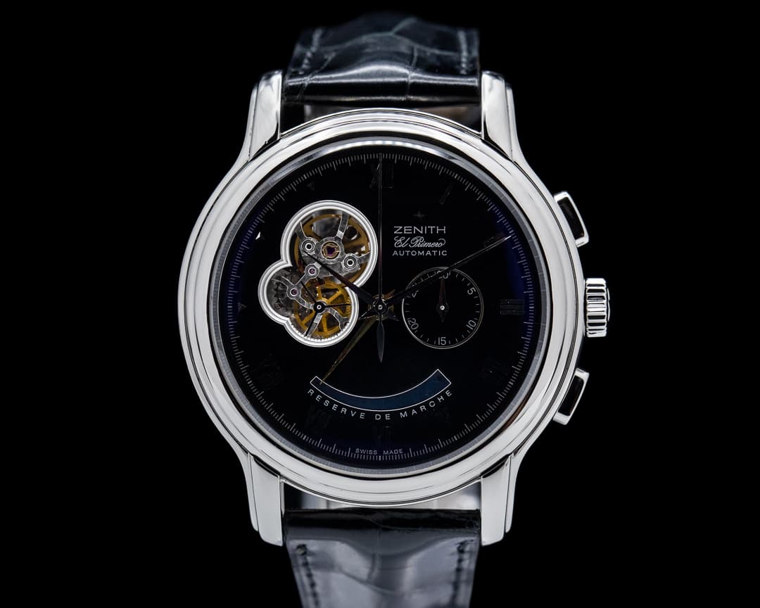 Zenith Chronomaster Open XXT Black Dial SS / Strap