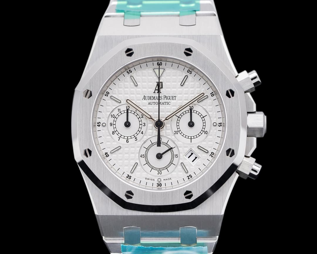 Audemars Piguet Royal Oak 26275 Chronograph SS White Dial Full Set FRESH SERVICE
