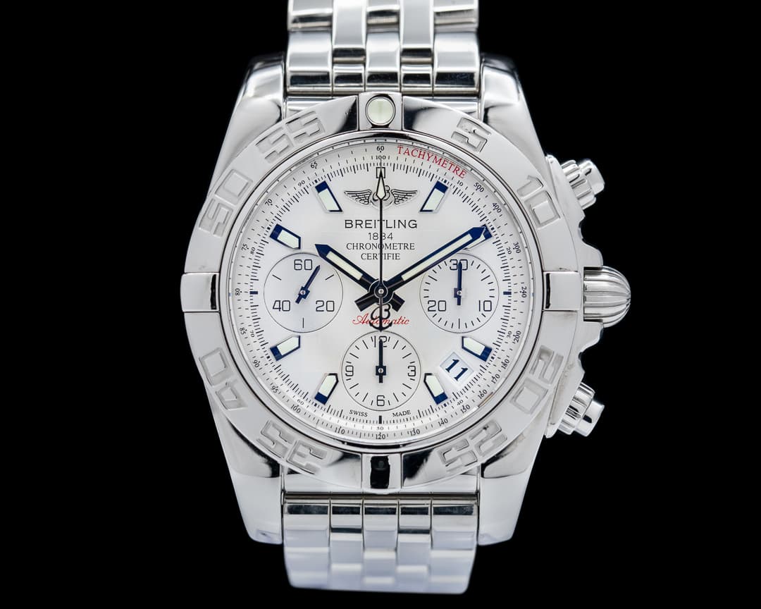 Breitling Chronomat 41 Silver Dial SS / SS Bracelet