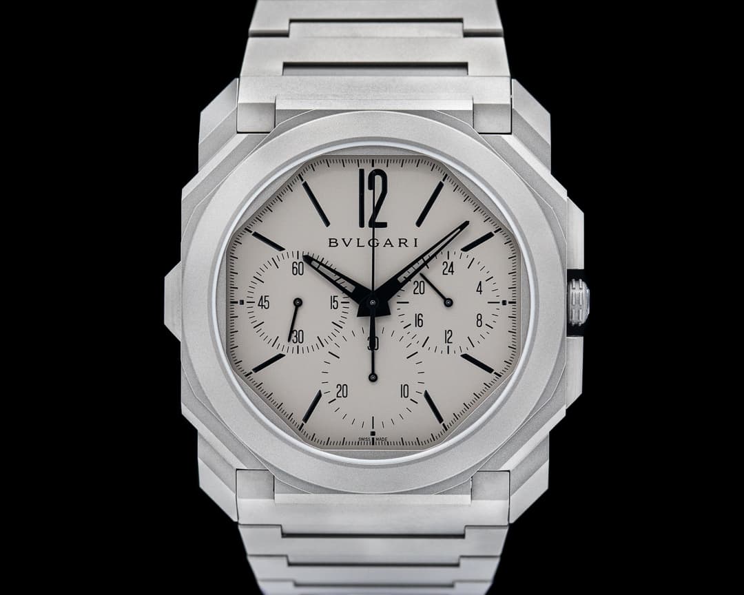 Bulgari Octo Finissimo Chronograph GMT Titanium Grey / Black 42MM