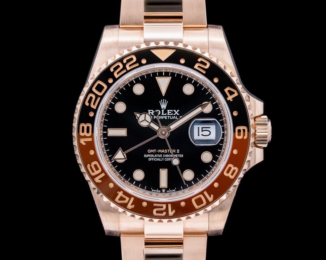 Rolex GMT Master II 126715 18K Everose Ceramic Root Beer