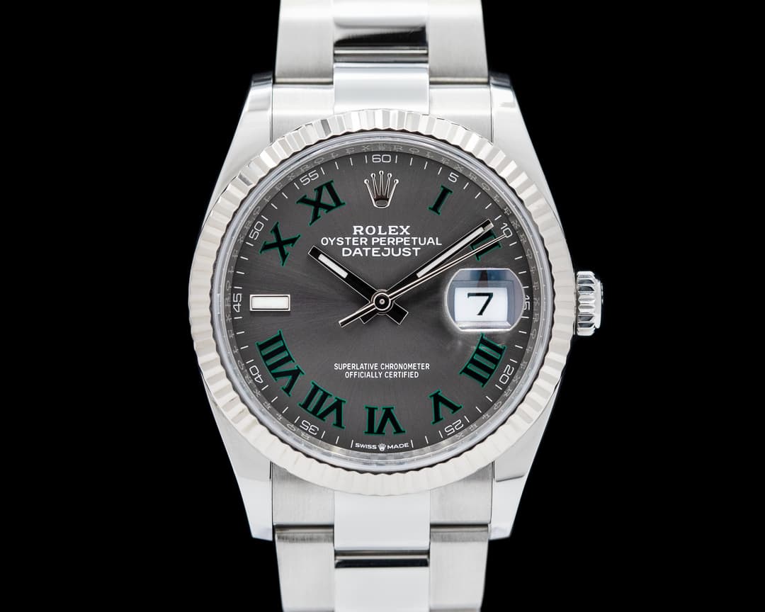 Rolex Datejust  Rhodium "Wimbledon" Dial Oyster 2021