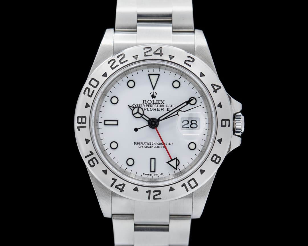 Rolex Explorer II "Polar" 16570 White Dial SS