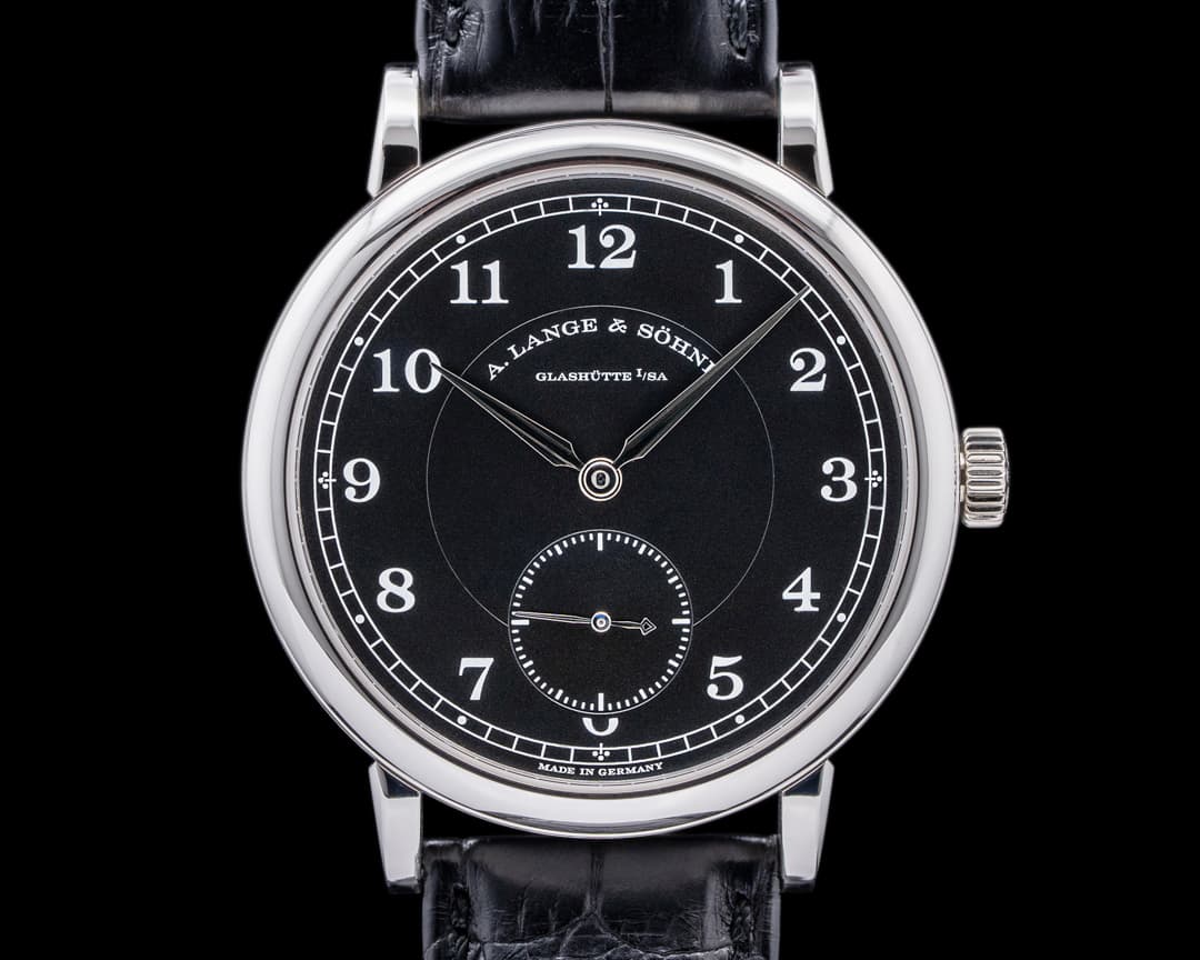 A. Lange and Sohne 200th Anniversary F.A Lange 236.049 1815 Platinum Black Dial RARE
