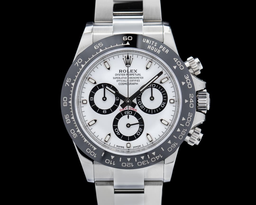 Rolex Daytona 116500LN Ceramic Bezel SS / White Dial 