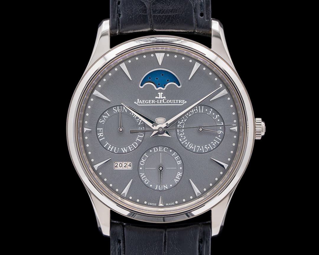 Jaeger LeCoultre Master Ultra Thin Perpetual Calendar 18k White Gold BOUTIQUE EXCLUSIVE