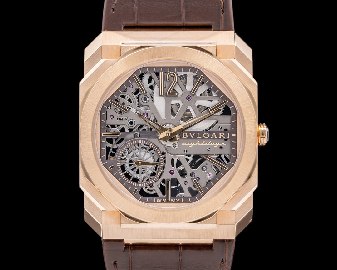 Bulgari Octo Finissimo Skeleton 8-Day 18K Rose Gold 2024