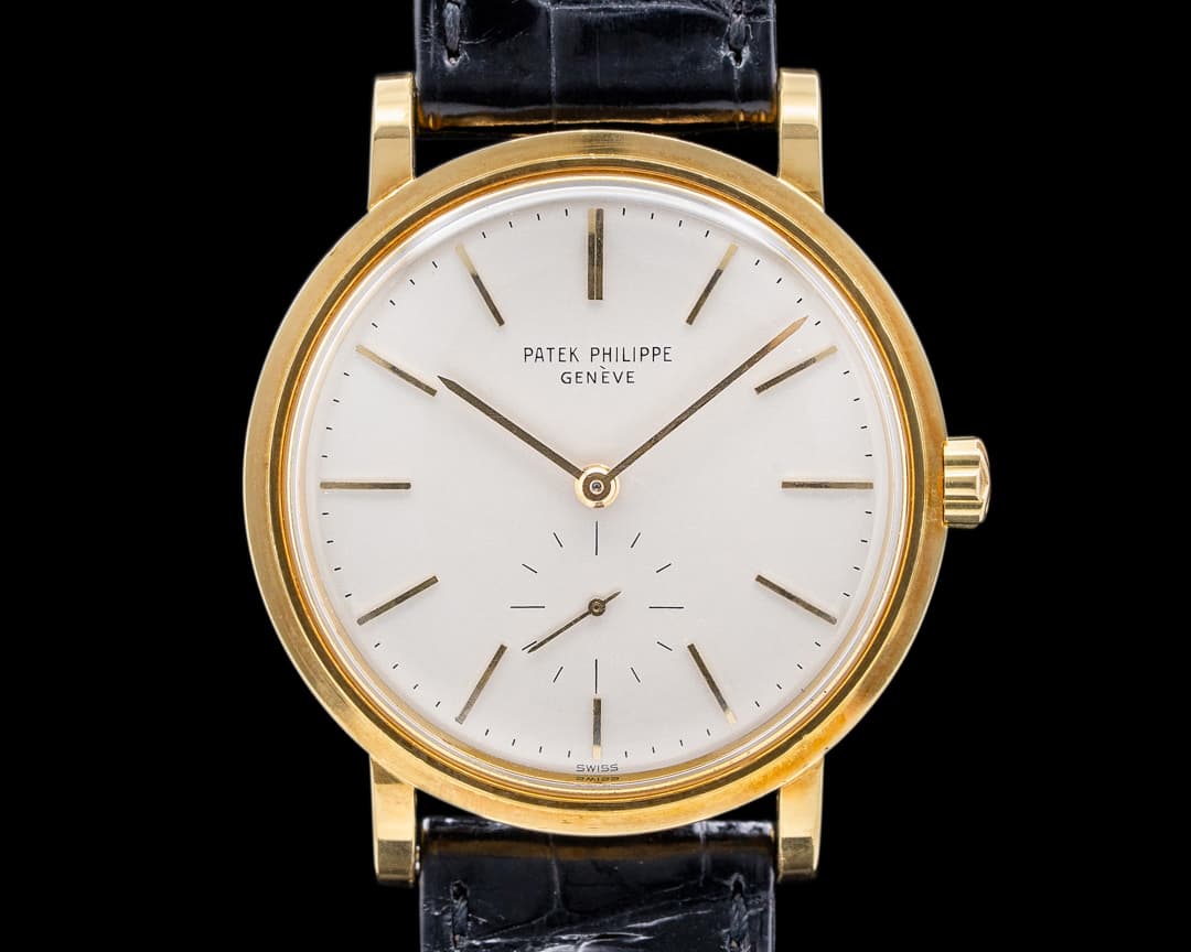 Patek Philippe Calatrava Vintage Automatic 18K Yellow Gold 1964 RAISED ENAMEL