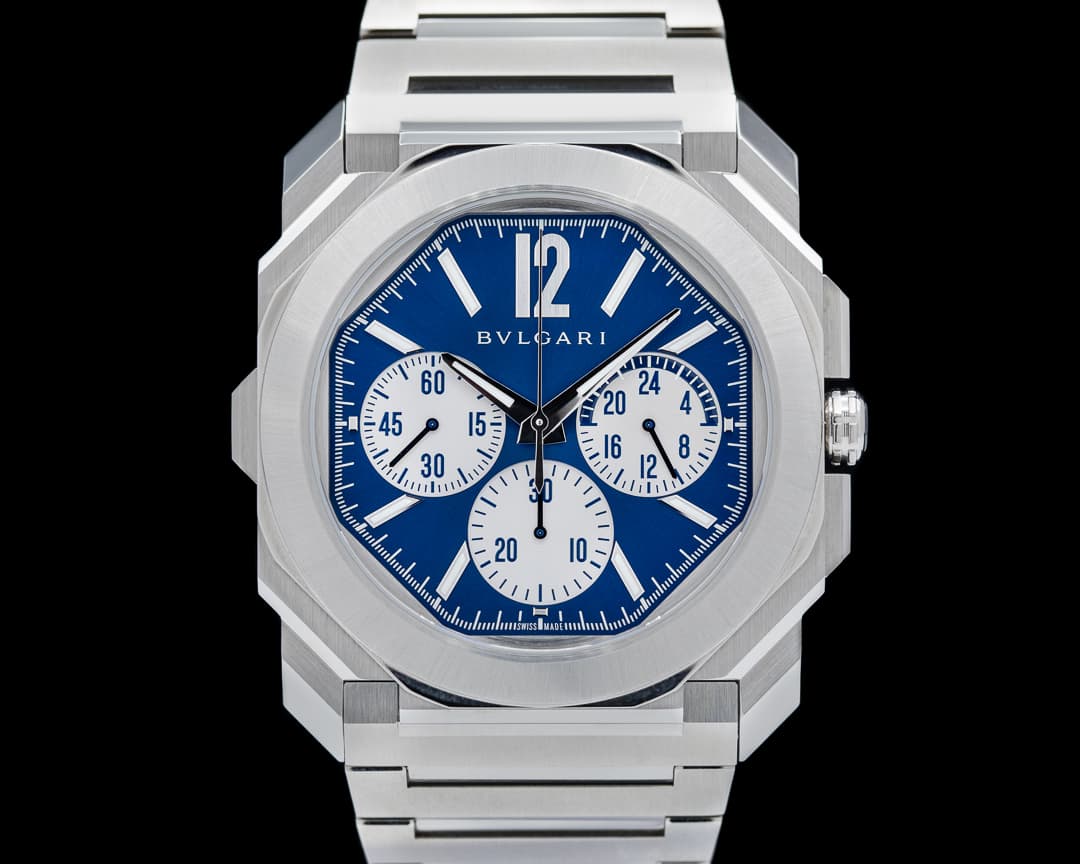 Bulgari Octo Finissimo Chronograph GMT SS / Blue 