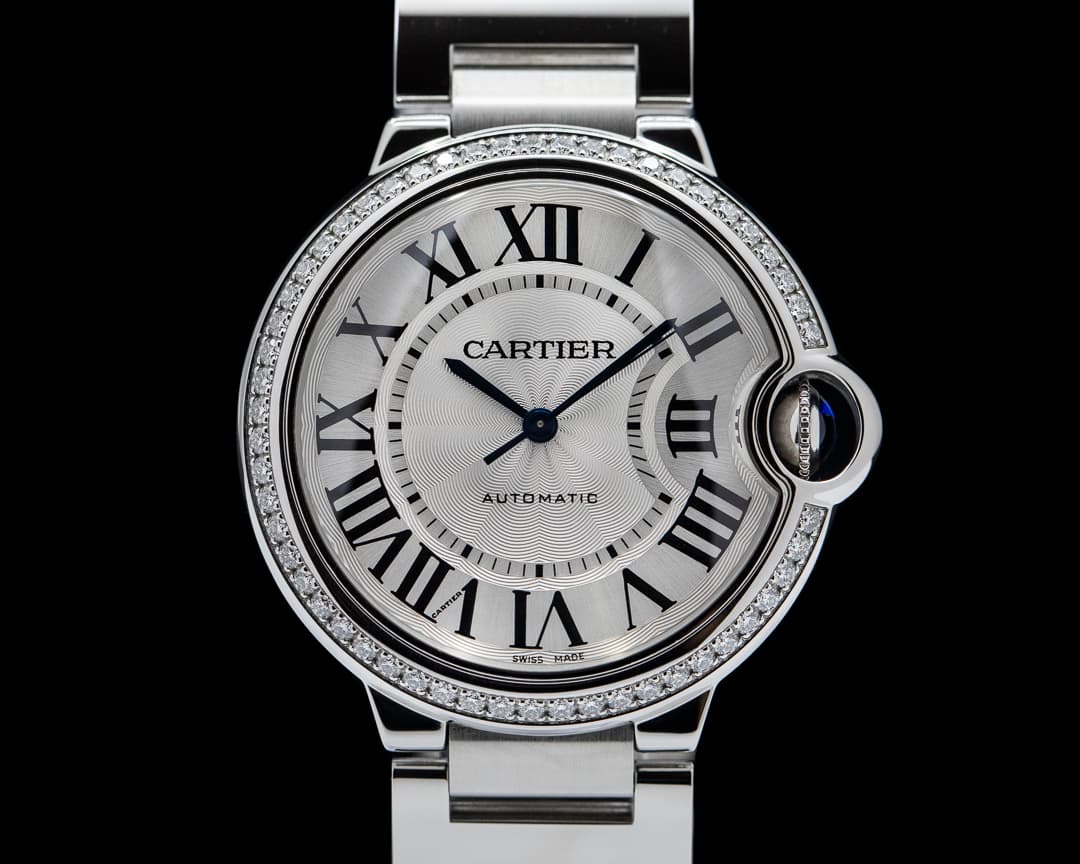 Cartier Ballon Bleu Automatic 36MM SS / SS Diamond Bezel