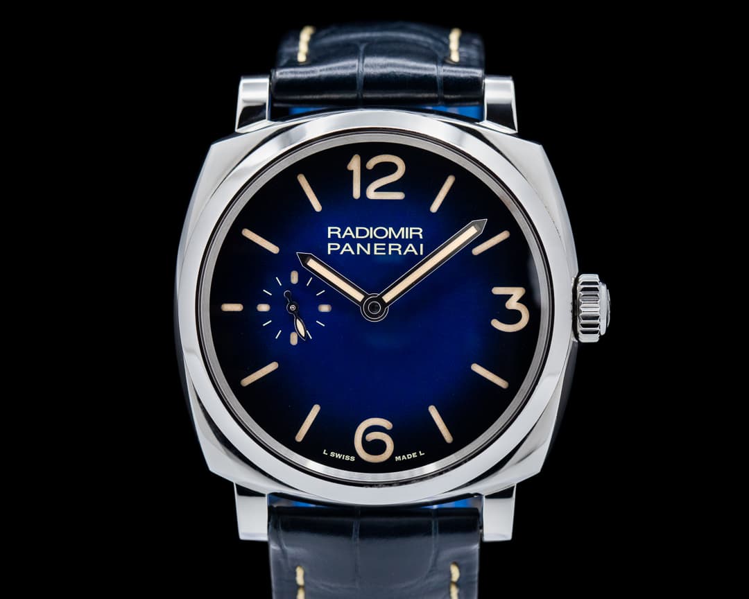Panerai Radiomir Manual Wind SS 42MM Blue Sandwich Dial