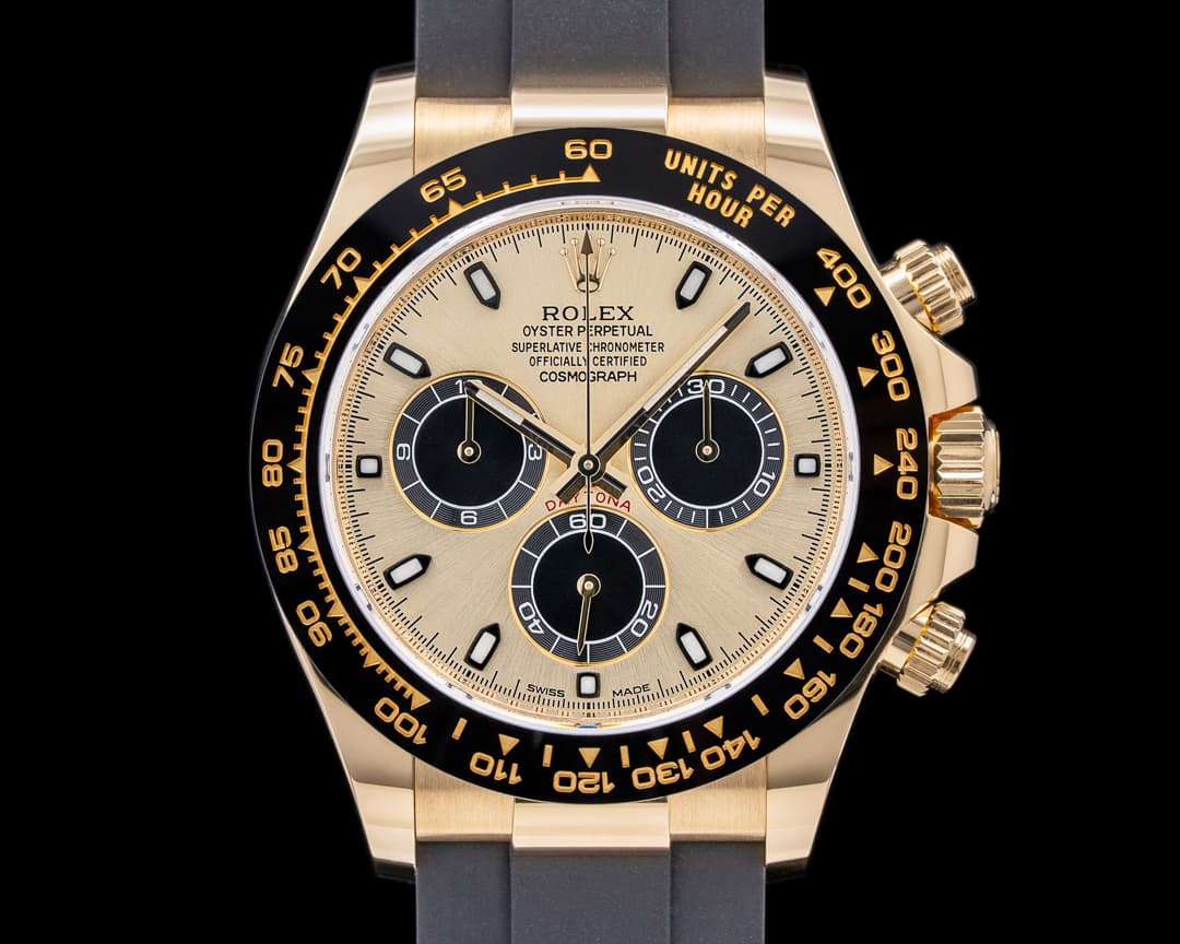 Rolex Daytona 116518LN Gold Dial 18K Yellow Gold / Rubber