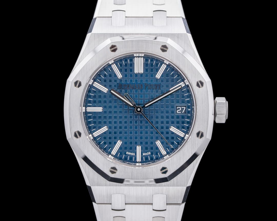 Audemars Piguet Royal Oak 15550ST 50th 37MM Anniversary Blue Dial SS 