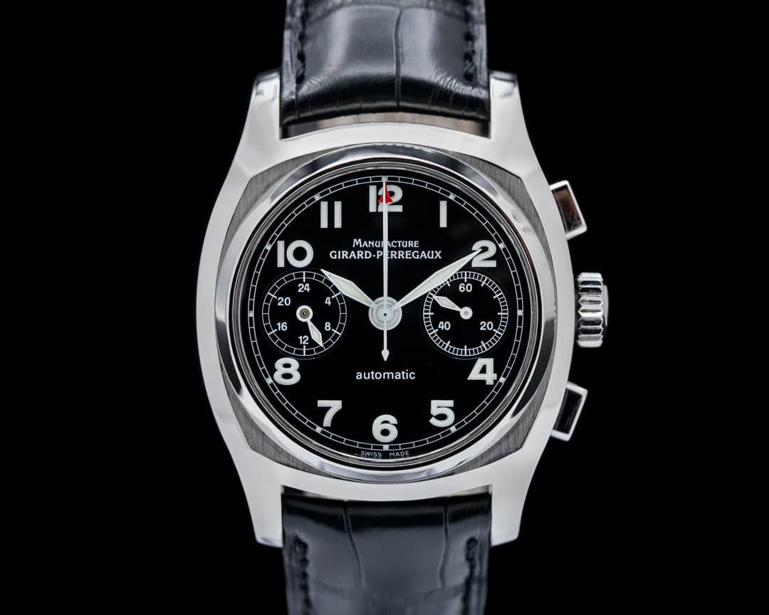 Girard Perregaux Vintage 1960 Black Dial Chronograph Automatic SS