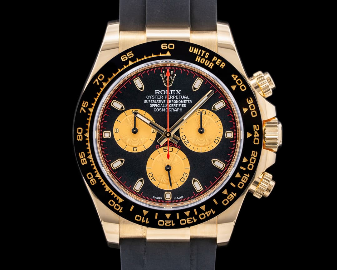 Rolex Daytona 116518LN Black Dial "Paul Newman" 18K Yellow Gold 