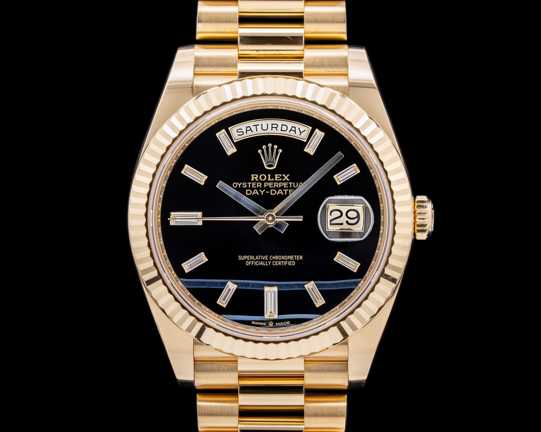 Rolex Day Date Presidential Black Onyx Diamond Dial 2023