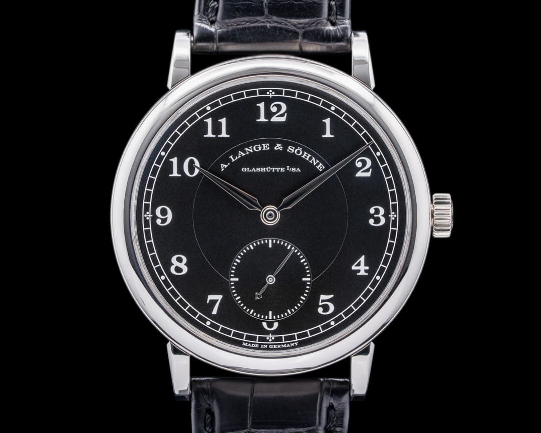 A. Lange and Sohne 200th Anniversary F.A Lange 236.049 1815 Platinum Black Dial RARE