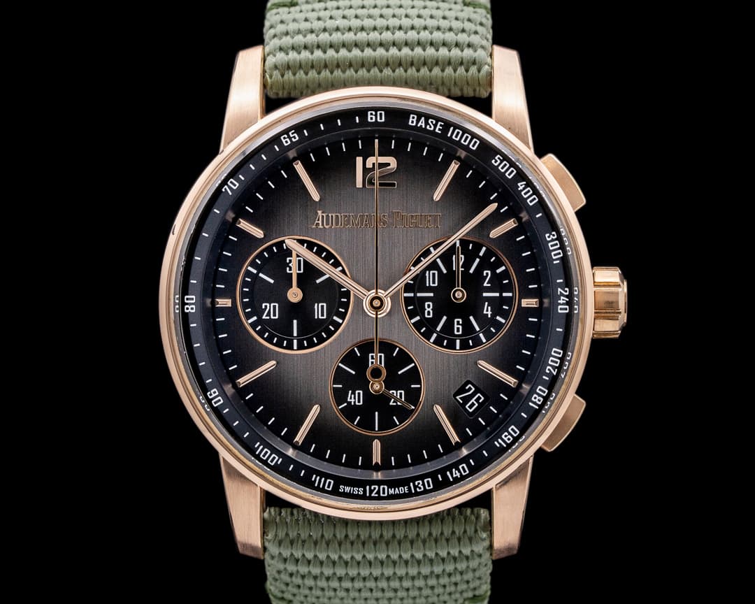 Audemars Piguet Code 11:59 Chronograph 18k Rose Gold / Ceramic Smoked Grey Dial