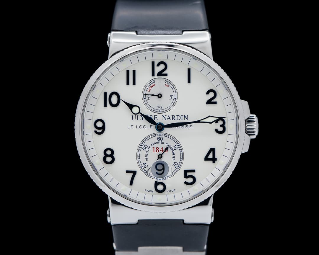 Ulysse Nardin Maxi Marine Stainless / Alligator strap