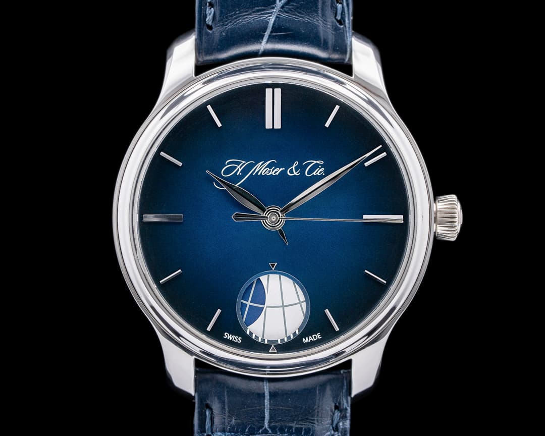 H. Moser and Cie. Endeavour Perpetual Moon Platinum Blue Dial