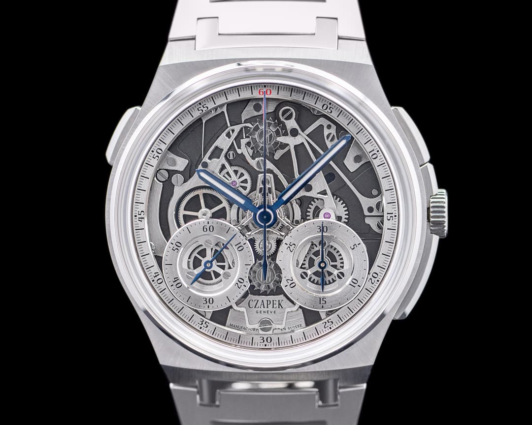 Czapek & Cie Antarctique Chronograph Rattrapante Silver Grey LE