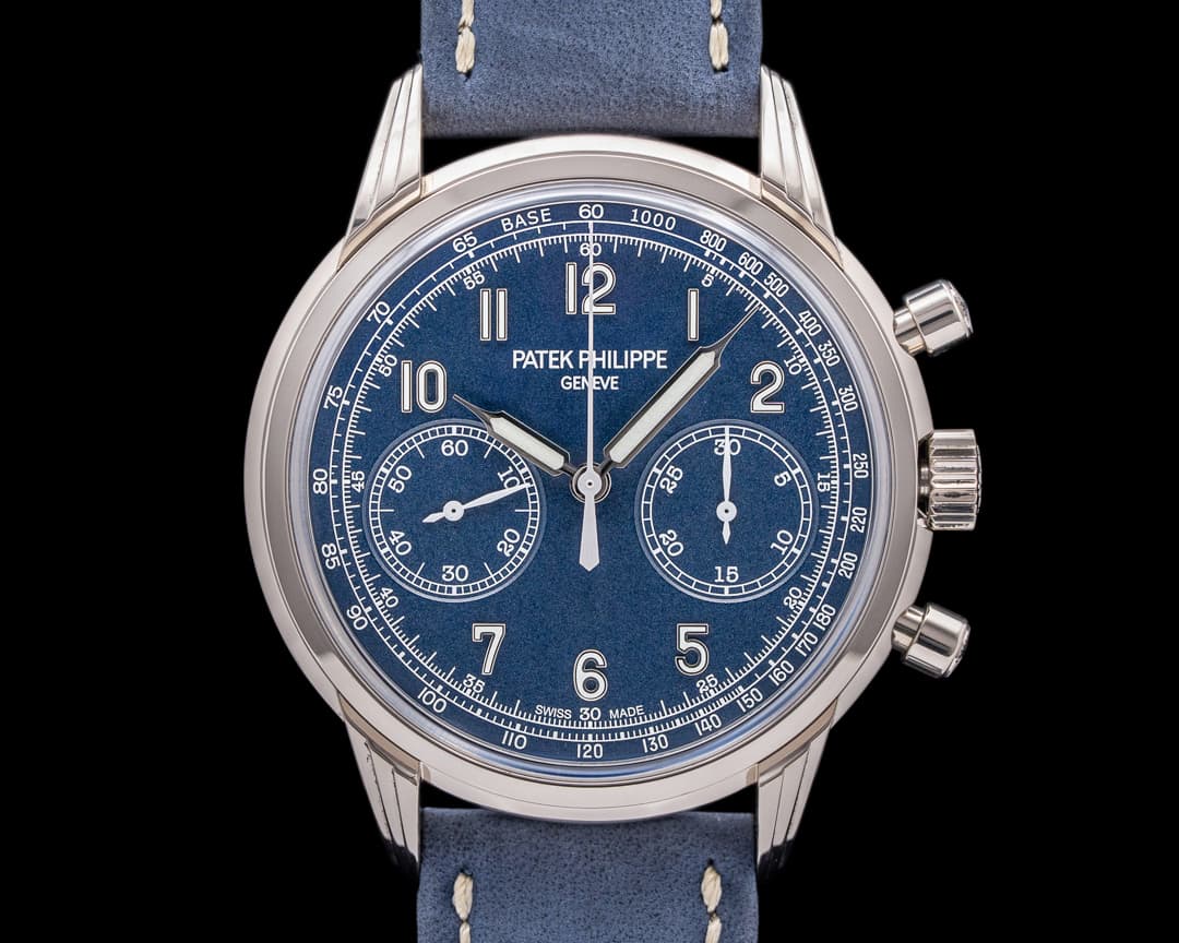 Patek Philippe Chronograph 5172G 18K White Gold Blue Dial