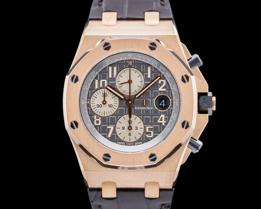 Audemars Piguet Royal Oak Offshore 18k Rose Gold / Alligator 