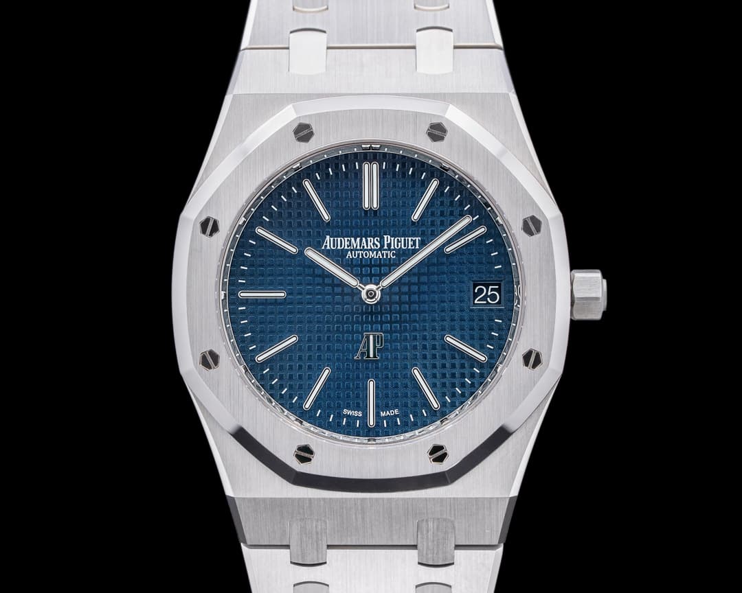 Audemars Piguet Royal Oak Extra Thin "50th Anniversary" Blue Dial SS 16202ST