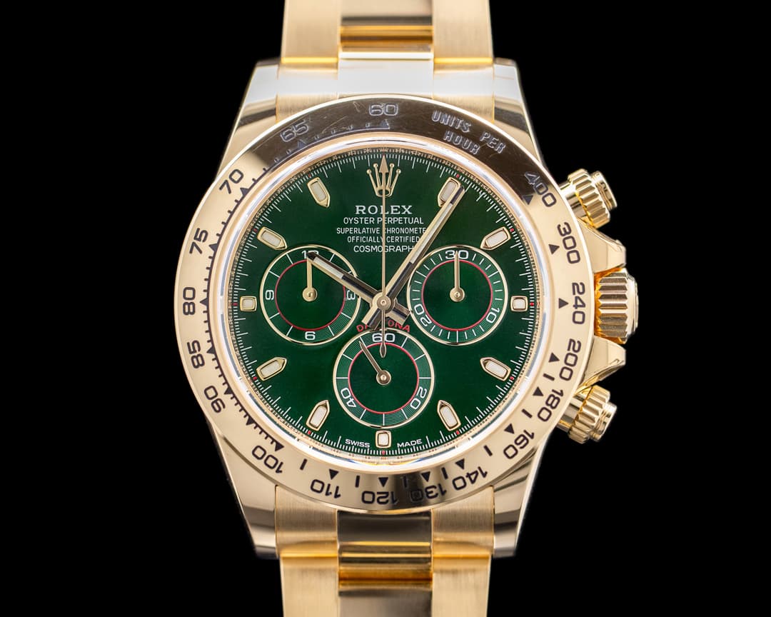 Rolex Daytona 116508 18k Yellow Gold / Green Dial 2023
