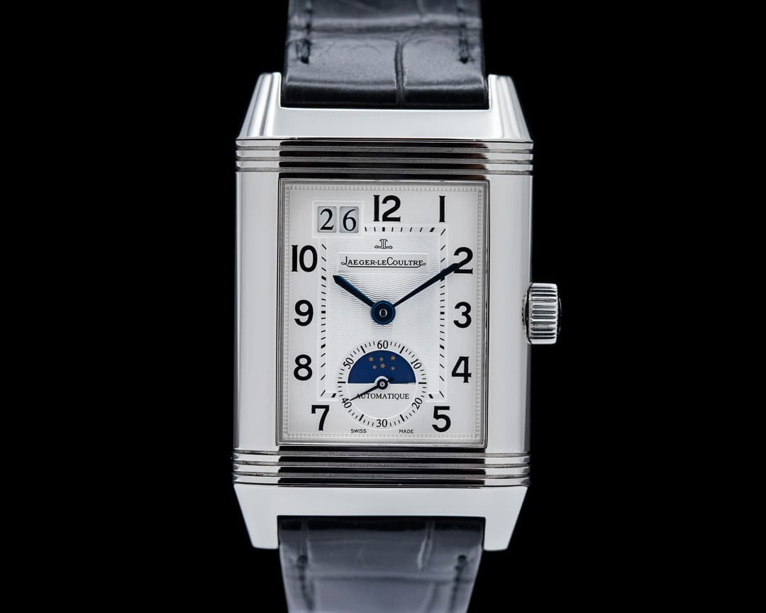 Jaeger LeCoultre Reverso Day & Night GMT Stainless Steel / Deployant