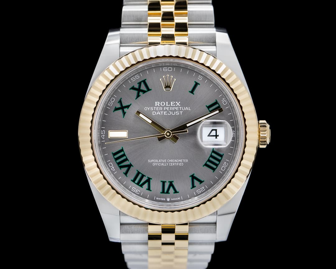 Rolex Datejust 41 126333 Wimbledon Slate Roman Dial 18k/SS 2023