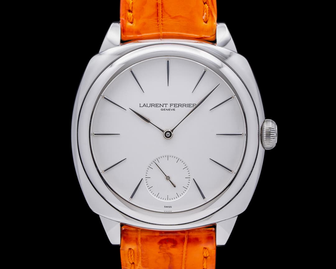 Laurent Ferrier Galet Micro Rotor Square SS White Dial