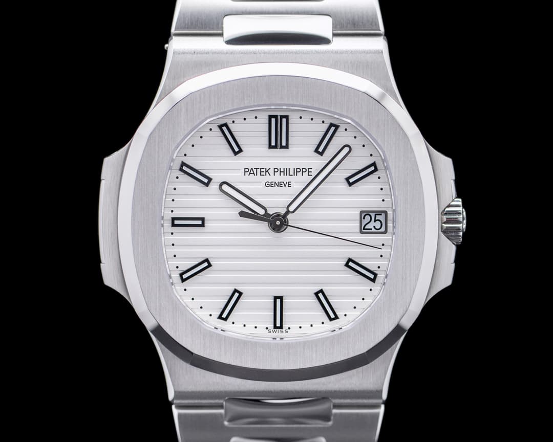 Patek Philippe Jumbo Nautilus 5711 White Dial SS 