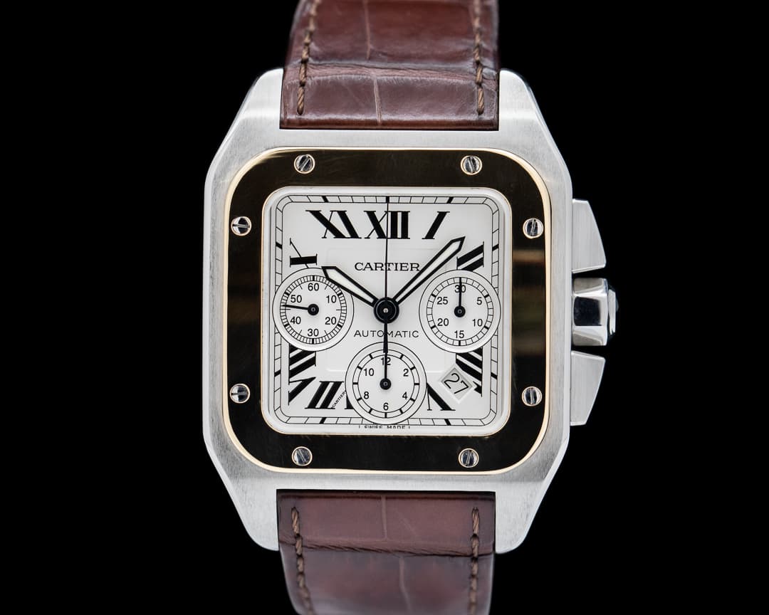 Cartier Santos 100 Chronograph XL SS / 18K