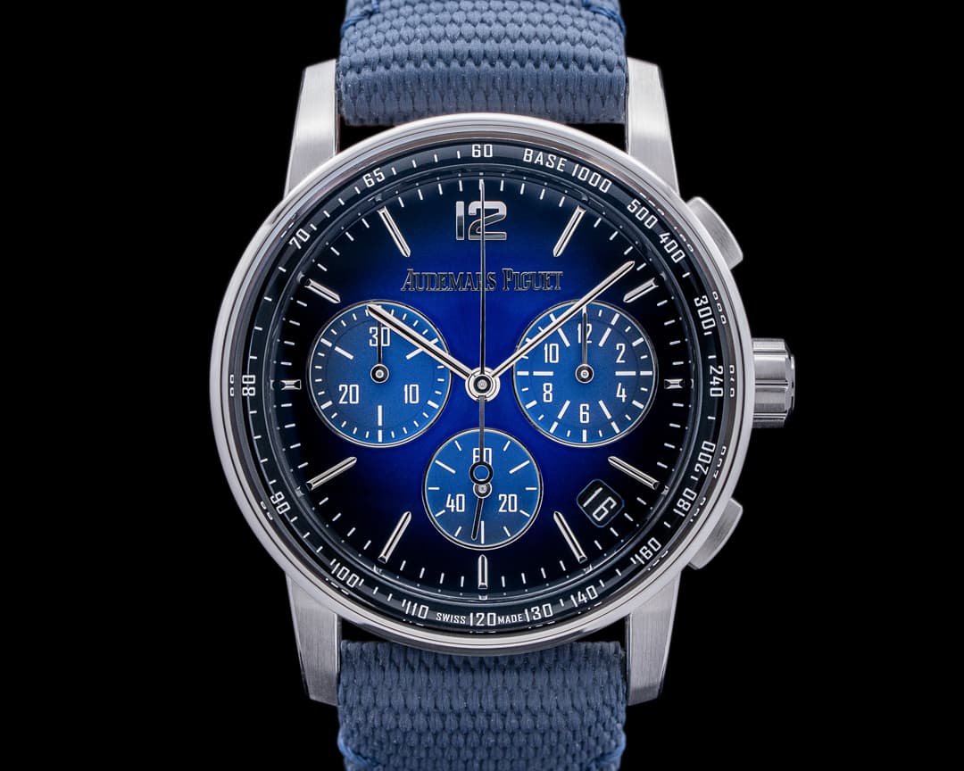 Audemars Piguet Code 11:59 Chronograph Blue Dial White Gold