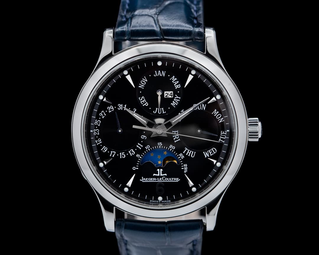 Jaeger LeCoultre Master Perpetual SS Black Dial 