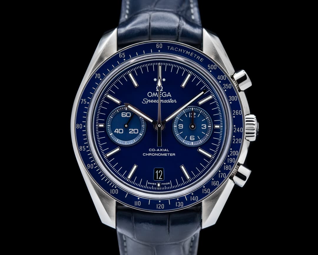 Omega Speedmaster Chronograph Blue Dial Titanium