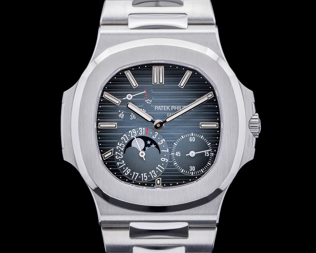 Patek Philippe Jumbo Nautilus 5712 Moonphase Power Reserve SS 