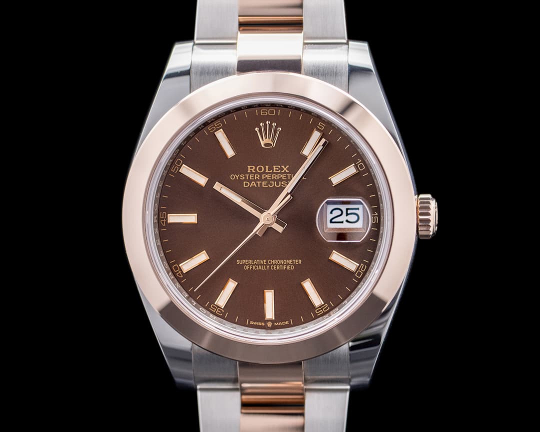 Rolex Datejust 41 126301 Tobacco Brown Dial 18K Rose/SS 2021 