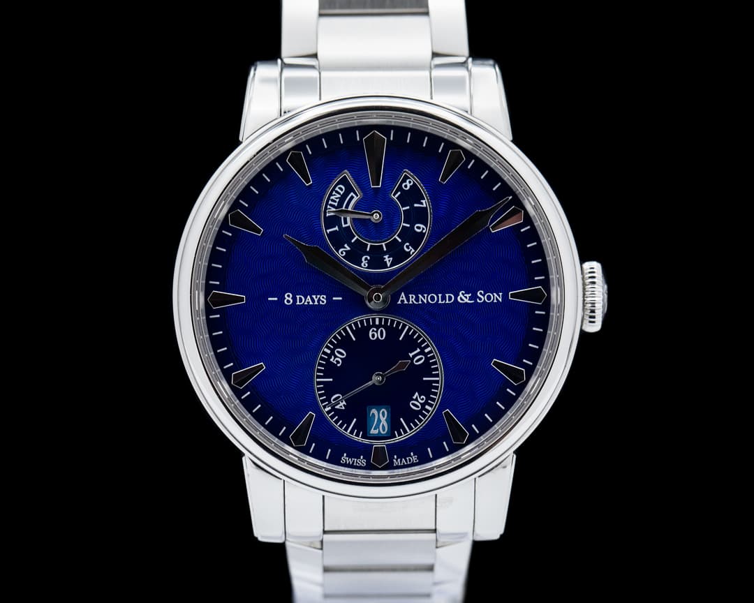 Arnold & Son Eight-Day Royal Navy Power Reserve Blue Dial ss/ss