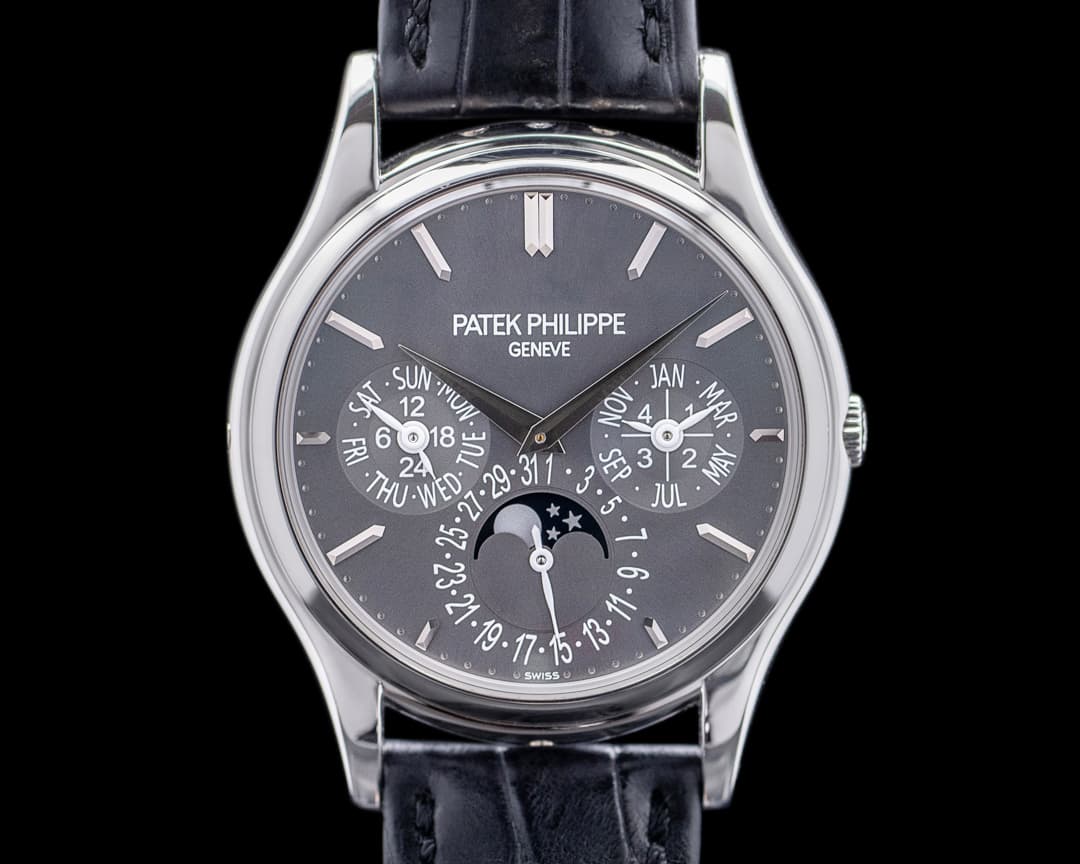 Patek Philippe Perpetual Calendar 5140P Platinum Charcoal Grey Dial RARE