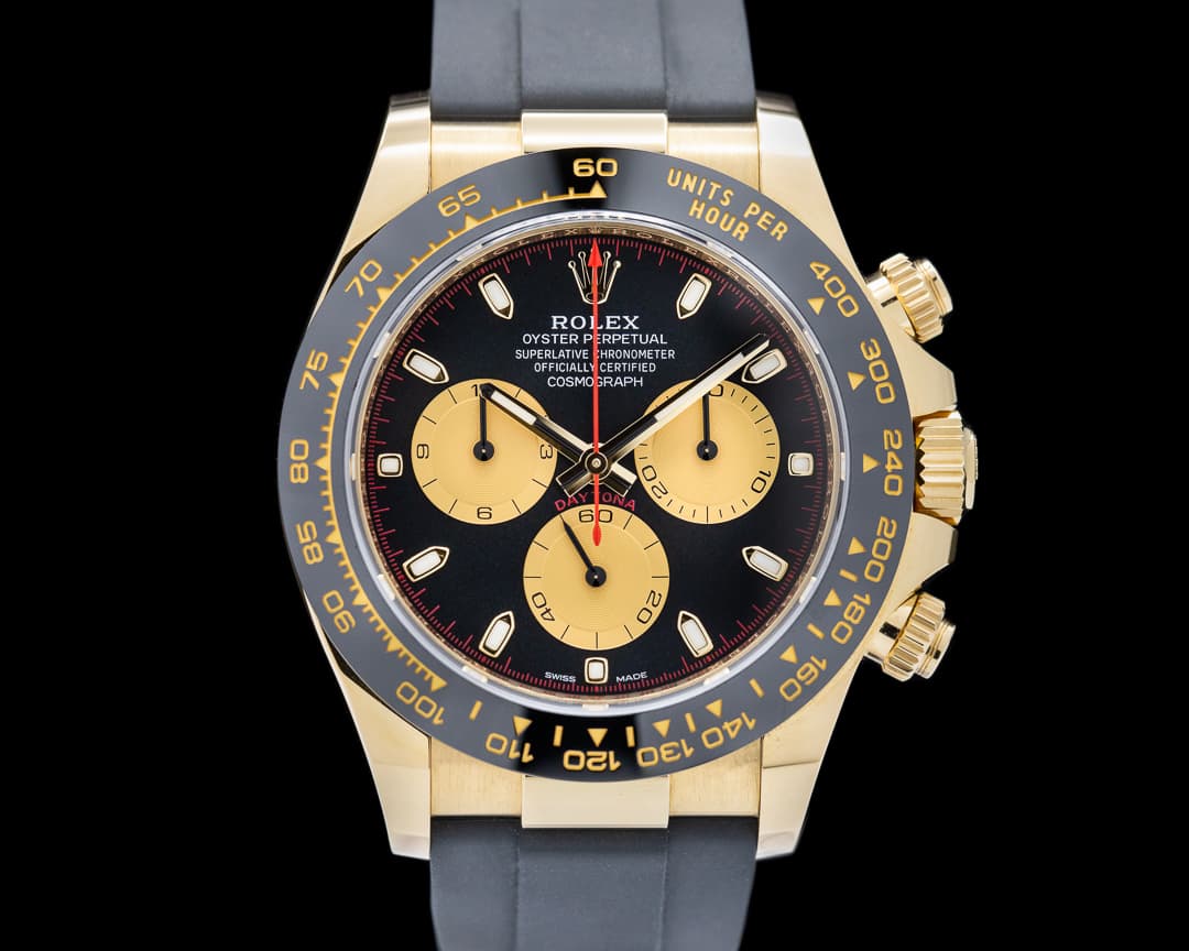Rolex Daytona 116518LN Black Dial "Paul Newman" 18K Yellow Gold 