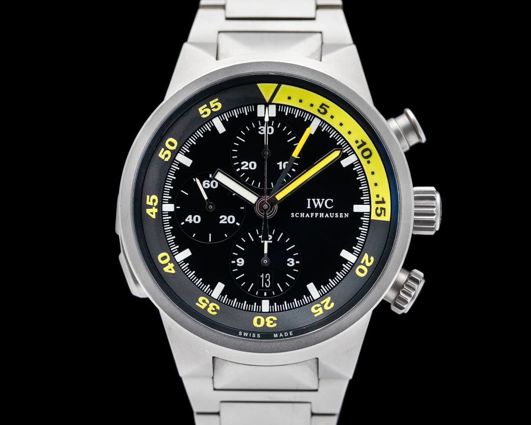 IWC Aquatimer Split Minute Chronograph Titanium Black Dial